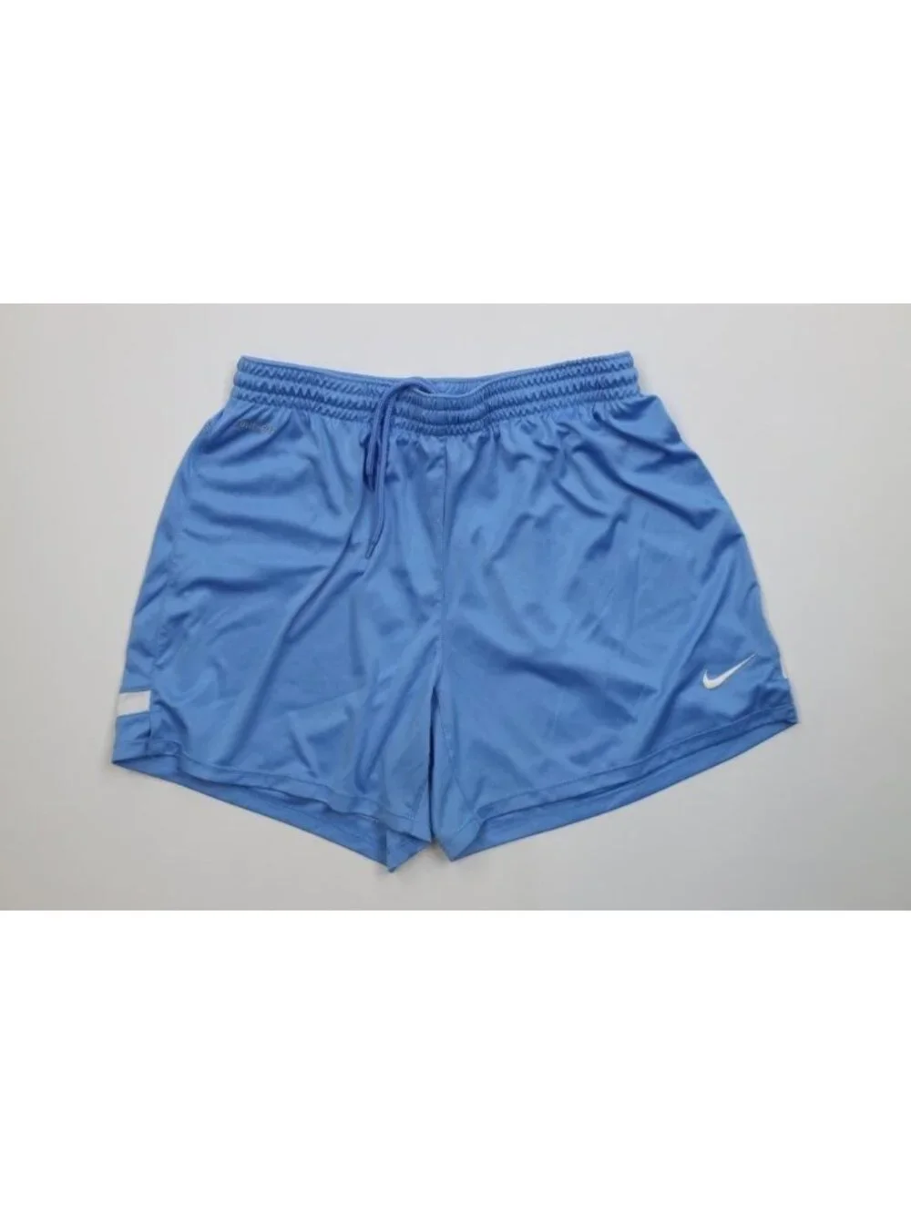 Vintage Y2K Nike Mens Medium Above Knee Running Jogging Soccer Shorts Light Blue